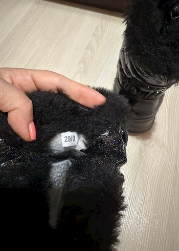 29 Beden siyah Renk Buckhead Kürklü kar botu