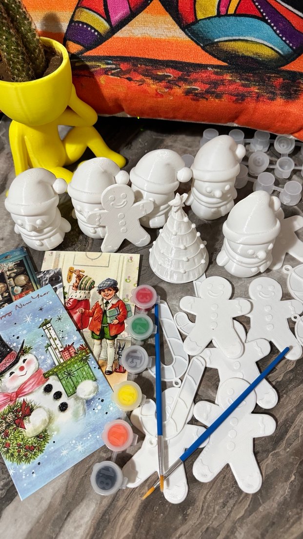 Kış Boyama Seti ve Dekoratif Objeler - Görsel 2