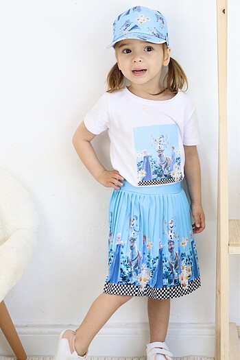 4 Yaş Beden Elsa etekli takım