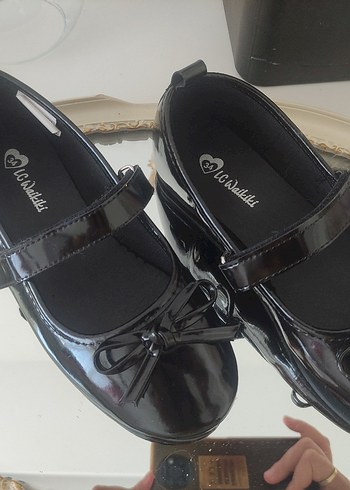 Kız Çocuk Siyah Rugan Tokalı Babet - Görsel 4