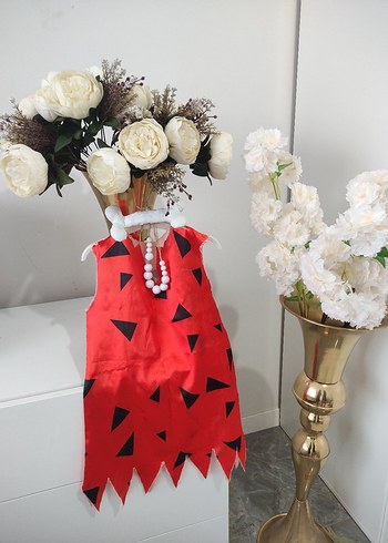 Kız Çocuk Renkli Boncuklu Bohem Elbise taşdevri kız çocuk kostum - Görsel 2