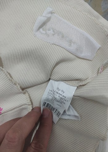 Kız Çocuk Çiçek Desenli Uzun Kollu Bluz - Görsel 4