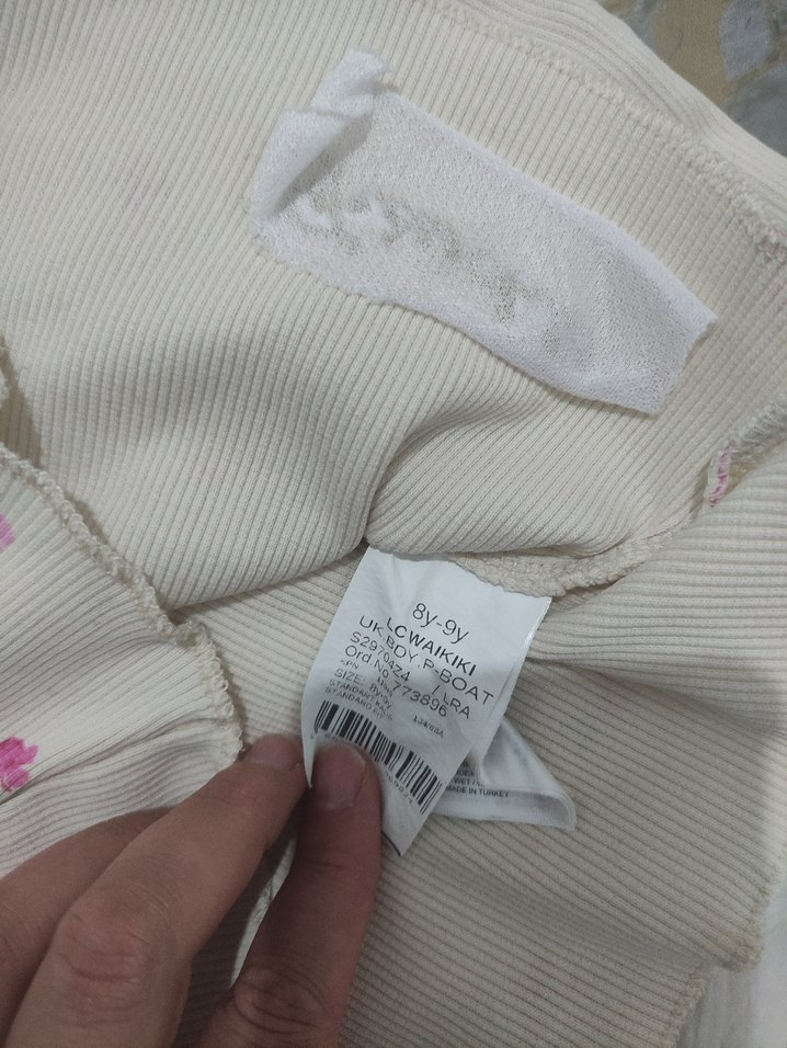 Kız Çocuk Çiçek Desenli Uzun Kollu Bluz - Görsel 4