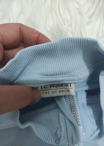 Kadın mavi Yarım Fermuarlı Sweatshirt - Görsel 3