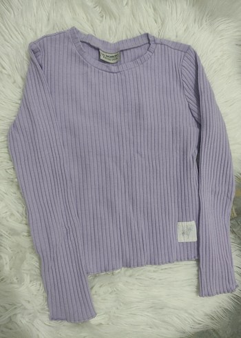 Mor Fitilli Uzun Kollu Kadın Kazak - Görsel 2