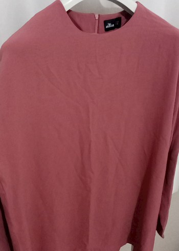 Pembe Uzun Kollu Midi Kadın Tunik - Görsel 4