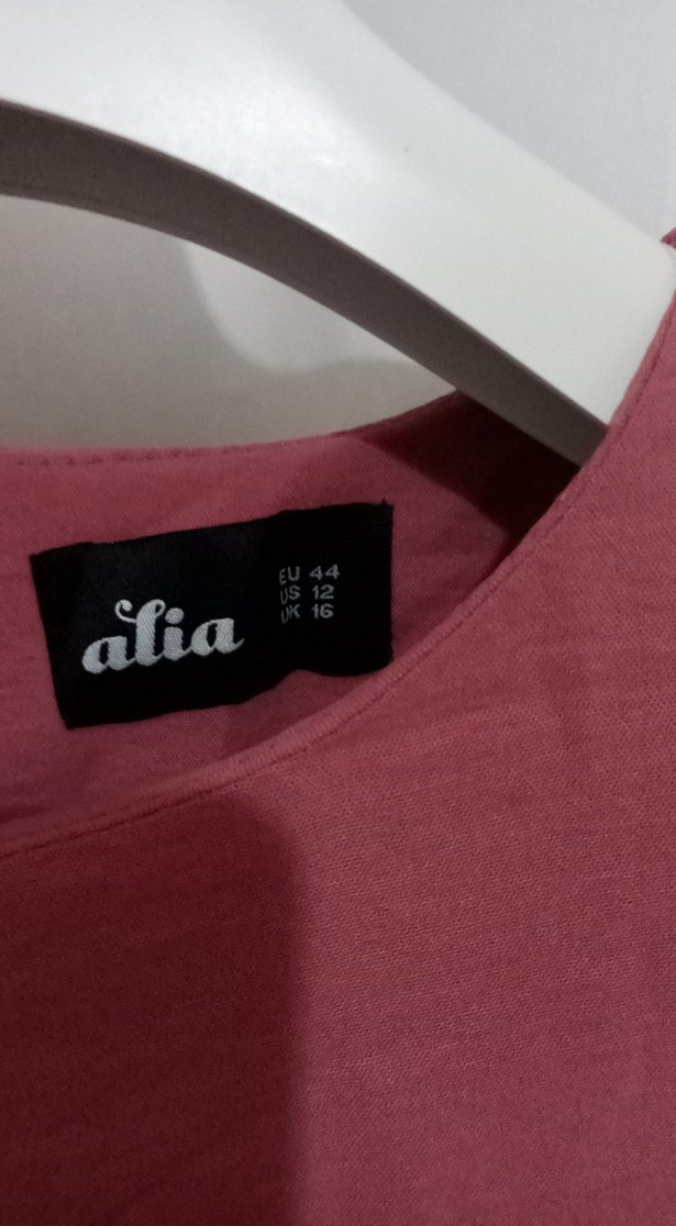 Pembe Uzun Kollu Midi Kadın Tunik - Görsel 2