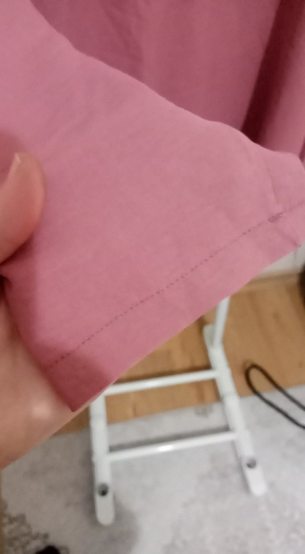 Pembe Uzun Kollu Midi Kadın Tunik - Görsel 3