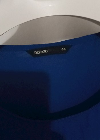 Kadın Mavi Kısa Kollu Bluz - Görsel 2