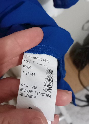 Kadın Mavi Kısa Kollu Bluz - Görsel 4