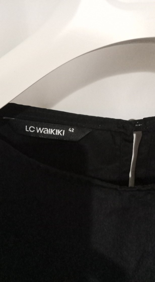 Uzun Kollu Mavi Çizgili Kadın Bluz - Görsel 2