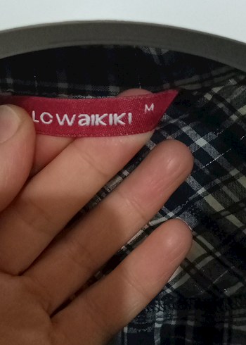 Düğmeli Gri Ekoseli Kadın Gömlek - Görsel 2