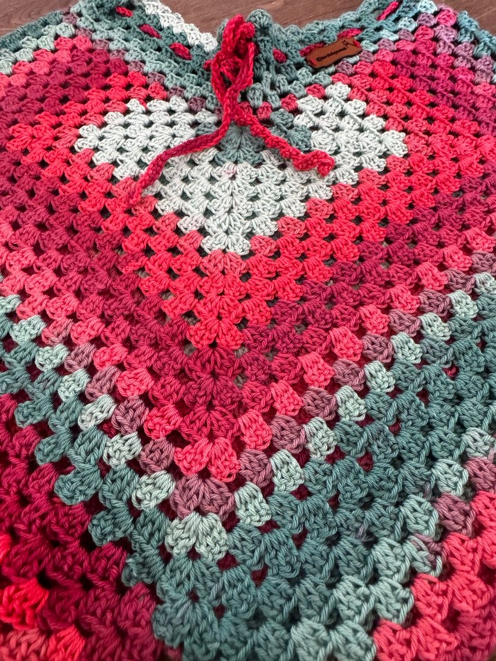 Renkli Bohem Örgü Kadın Şort - Görsel 2