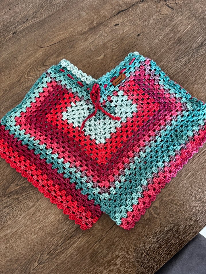 Renkli Bohem Örgü Kadın Şort - Görsel 5