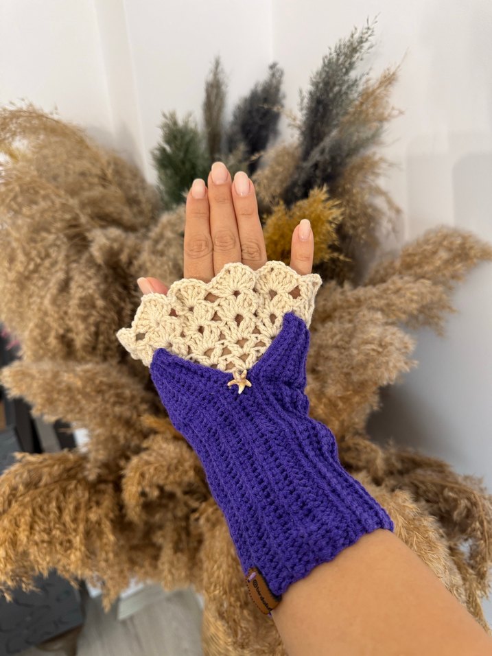 Bohem Dantel Eldiven - Görsel 4