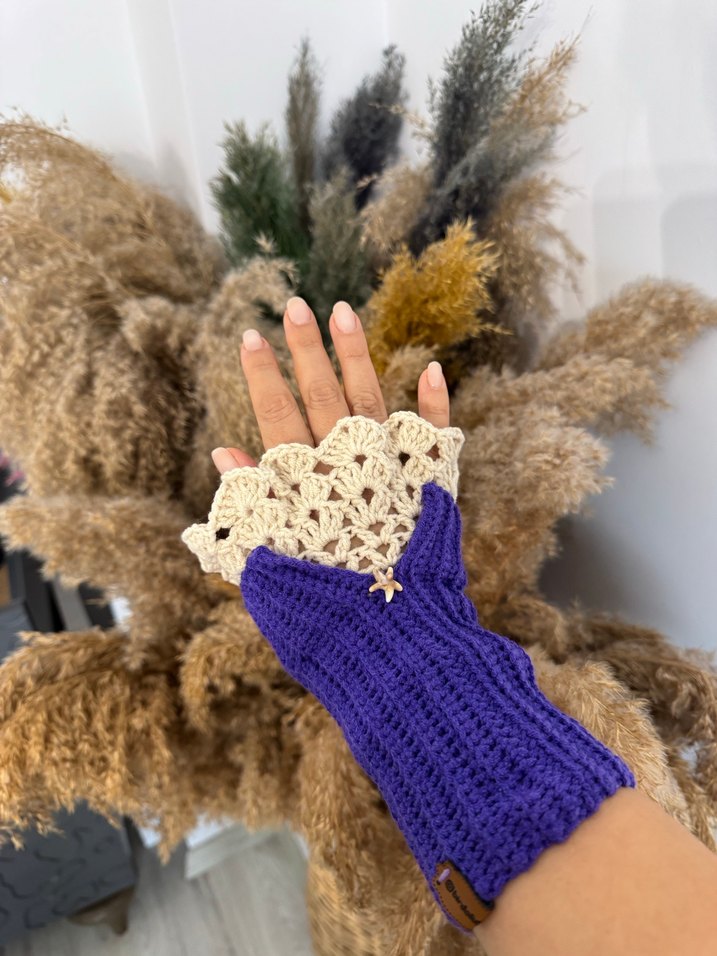 Bohem Dantel Eldiven - Görsel 2