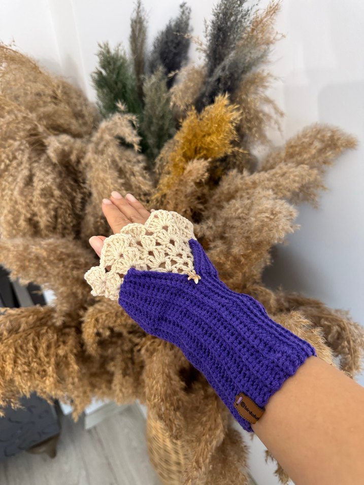 Bohem Dantel Eldiven - Görsel 3