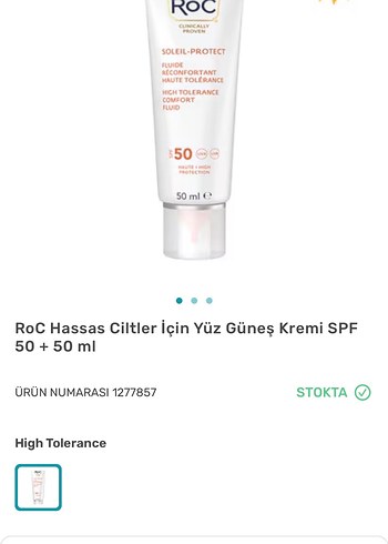 RoC Soleil-Protect Yüksek Koruma Güneş Kremi SPF 50 - Görsel 2