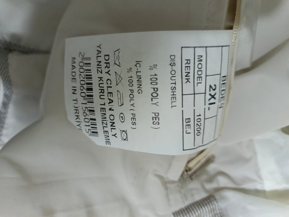 Beyaz Düğmeli erkek Trençkot - Görsel 3