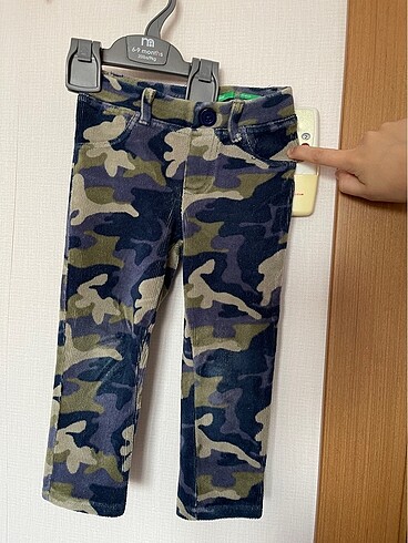 Benetton kız bebek kamuflaj pantolon/tayt