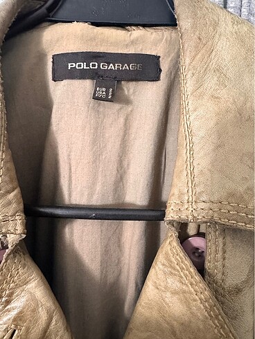Polo Garage Deri ceket trençkot