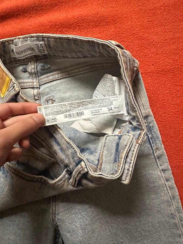Stradivarius Gri Normal Boy Kadın Denim Jean - Görsel 4