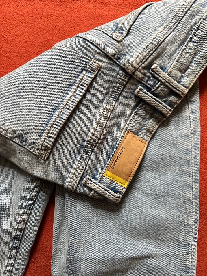 Stradivarius Gri Normal Boy Kadın Denim Jean - Görsel 3