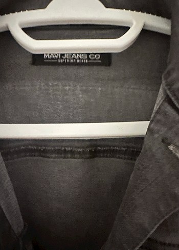 Mavi Gri Düğmeli Denim Ceket - Görsel 4