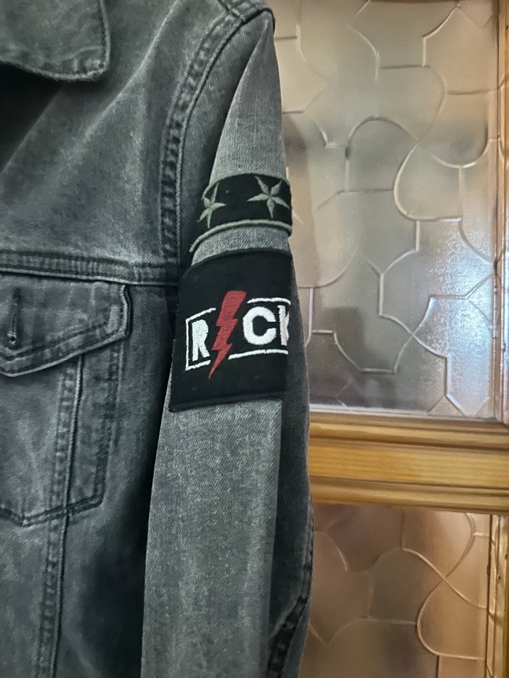 Mavi Gri Düğmeli Denim Ceket - Görsel 3