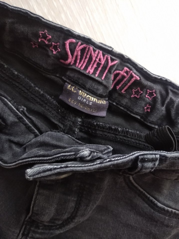 Gri kız Çocuk Denim Pantolon - Görsel 2