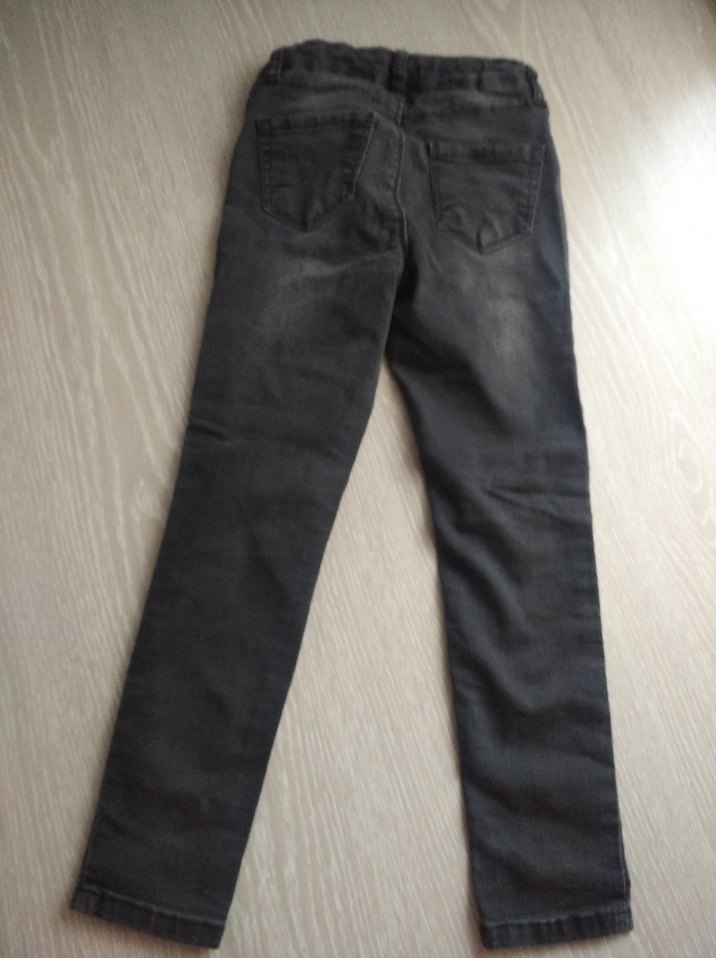 Gri kız Çocuk Denim Pantolon - Görsel 3