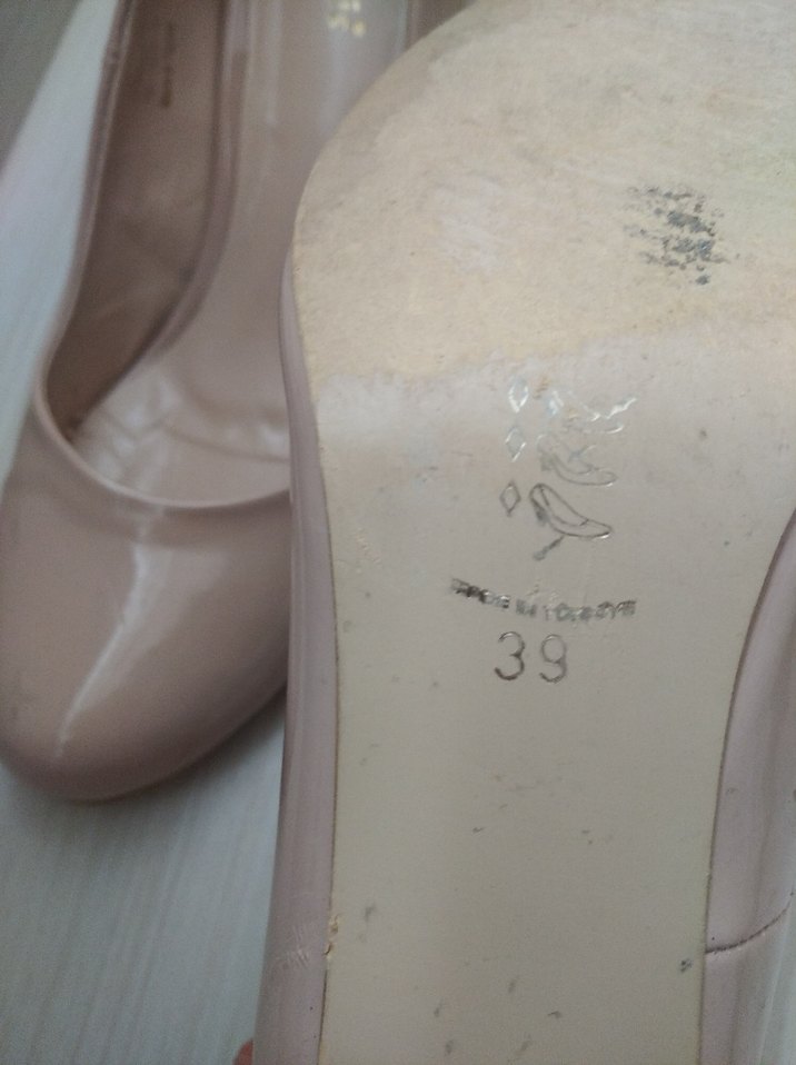 Bej Minimalist Stiletto Topuklu Kadın Ayakkabı - Görsel 4