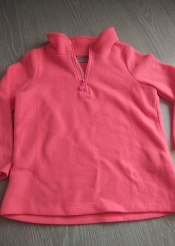 Pembe Fermuarlı kız cocuk Sweatshirt - Görsel 3