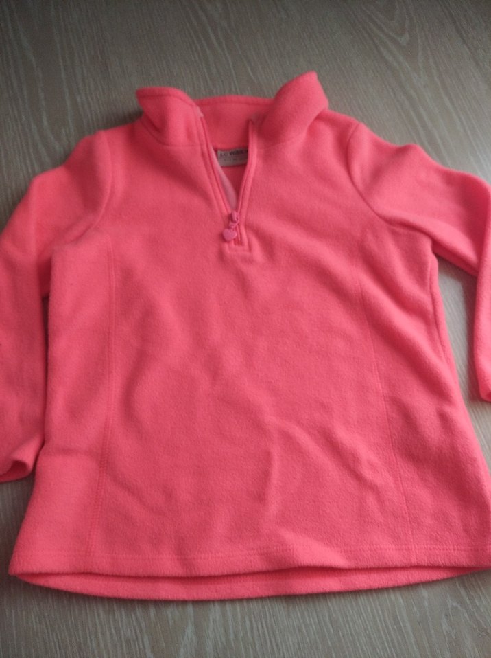 Pembe Fermuarlı kız cocuk Sweatshirt - Görsel 3