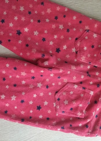 Kız Çocuk Pembe Yıldız Desenli Tayt - Görsel 3