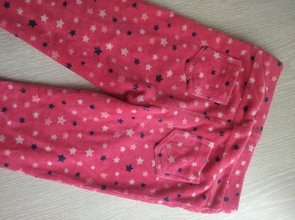 Kız Çocuk Pembe Yıldız Desenli Tayt - Görsel 3