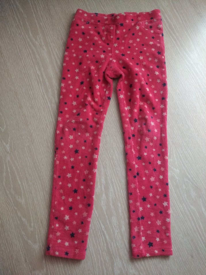 Kız Çocuk Pembe Yıldız Desenli Tayt - Görsel 2