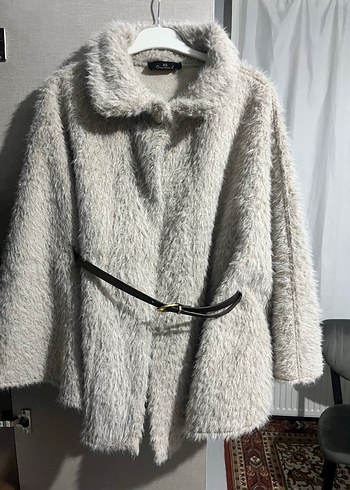 Kürk Detaylı Kadın Panço - Görsel 8