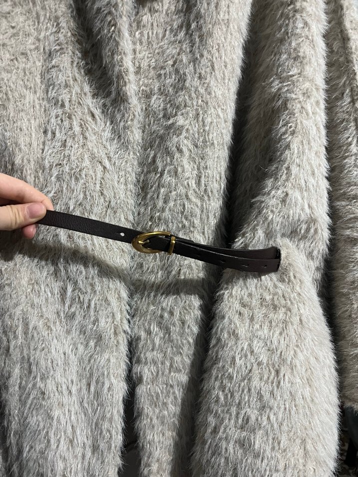 Kürk Detaylı Kadın Panço - Görsel 4