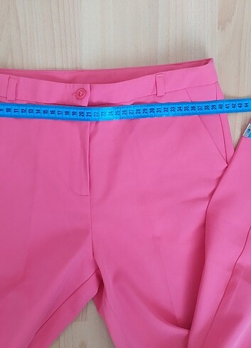 38 Beden pembe Renk Bayan Slim Fit Havuç Kesim Pantolon 38 Beden