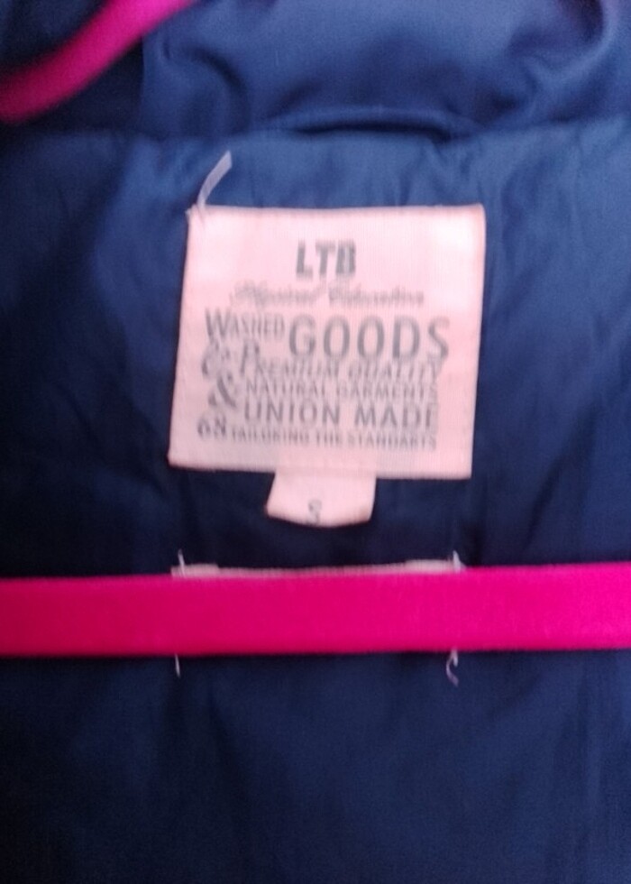 Lacivert peluş kapşonlu mont - Görsel 5