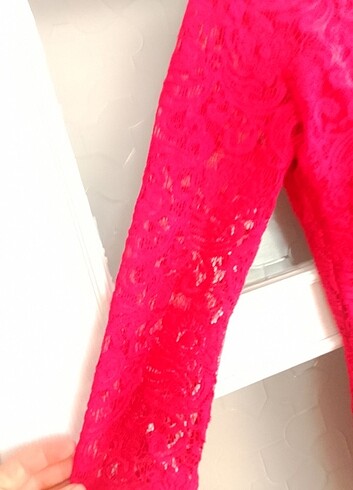 Transparan dantel elbise - Görsel 4