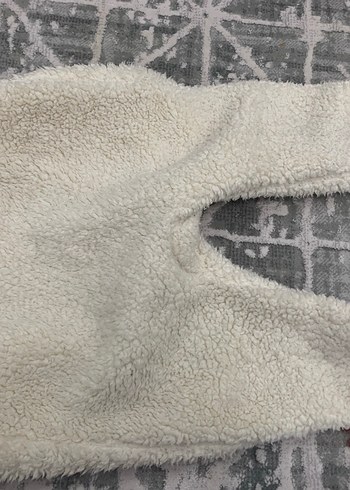 H&M Beyaz Bebek Tulumu, Kürklü, peluş - Görsel 10