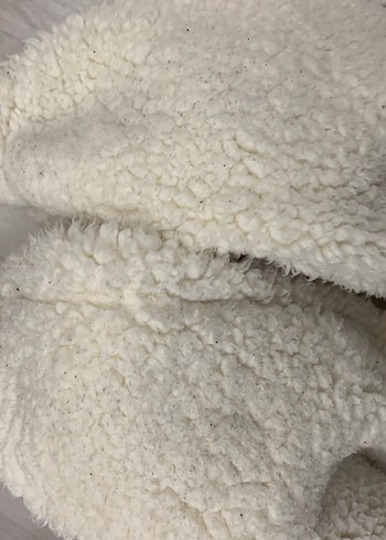 H&M Beyaz Bebek Tulumu, Kürklü, peluş - Görsel 9