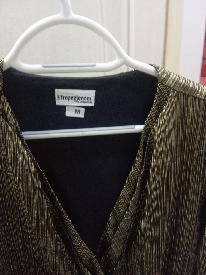 V Yaka Pilili Kisa Kadın Abiye Elbise - Görsel 4