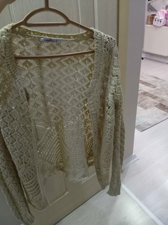 Bohem Örgü Kadın Hırka - Görsel 3