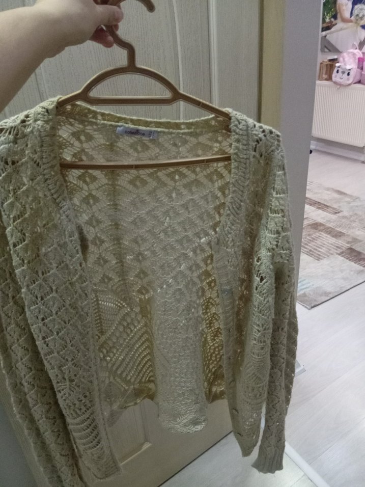 Bohem Örgü Kadın Hırka - Görsel 2