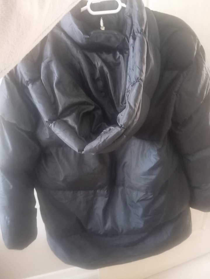 Siyah Fermuarlı Midi Kadın Kışlık Mont - Görsel 3