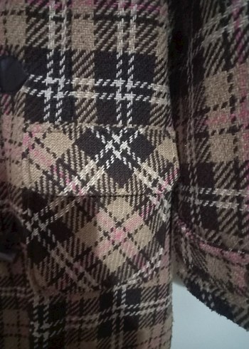 Kahverengi Ekose Desenli Kaban - Görsel 9