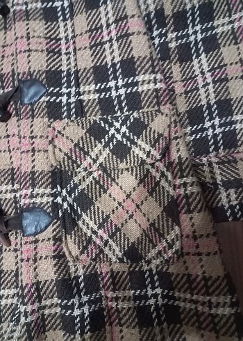 Kahverengi Ekose Desenli Kaban - Görsel 15